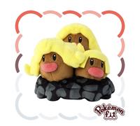 Pokemon Center Original Pokemon Fit A051 Dugtrio Alolan Muñeco De Peluche JAPÓN