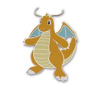 Pokémon Center: Pokémon Giant Pins: Dragonite Pin de gran tamaño, Aleación de zinc/esmalte duro, Sin gemas.