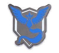 Pokémon Center: Team Mystic Pokémon GO Teams Pin, Aleación de zinc/esmalte duro, Sin gemas.