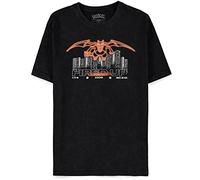 Pokémon Charizard Hombre Camiseta Negro M 100% algodón Regular