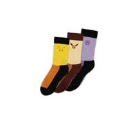 Pokémon Chaussettes multicolores pour homme Fan-Merch, Gaming 44 Multicolore