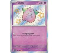 Pokemon - Cleffa 150/091 - Paldean Fates - Shiny Rare - Tarjeta individual de papel de aluminio