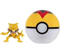 Pokémon PKW3144 Clip 'N' Go Abra Incluye Figura de Batalla de 5 cm y Accesorio de Bola de Nivel, Multicolor