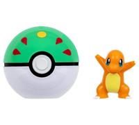 Pokémon Clip 'N' Go Charmander and Friend Ball - Incluye figura de batalla de 2 pulgadas y accesorio de Poké Ball