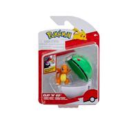 Pokémon Clip 'N' Go Charmander and Friend Ball - Incluye figura de batalla de 2 pulgadas y accesorio de Poké Ball