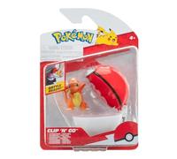 Pokémon Clip ‘N’ Go Charmander y Poké Ball de Pokémon - Incluye una Figura de acción de 5 cm y un Accesorio Poké Ball