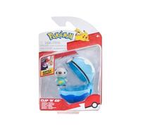 Pokémon Clip 'N' Go Oshawott y Pelota de Buceo, Incluye Figura de Batalla de 2 Pulgadas y Accesorio de Poké Ball
