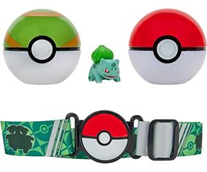 Pokémon Clip 'N' Go Poké Ball Belt Set (Poké Ball, Nest Ball, and Bulbasaur #1) W9 PKW2715