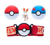 Pokemon Clip 'N' Go Poke Ball & Great Ball Belt Set - Scorbunny