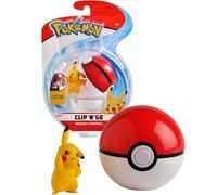 Pokemon Clip 'N' Go Set - Features 2-Inch Pikachu Figure & Poke Ball - Perfect for Any Trainer