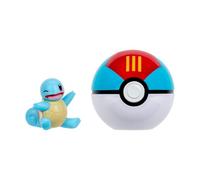 Pokémon Clip 'N' Go Squirtle and Lure Ball - Incluye Figura de Batalla de 2 Pulgadas y Accesorio de Poké Ball