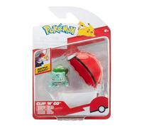 Pokémon Clip'n'Go Poké Ball Bulbasaur Juguete, Multicolor (Jazwares PKW3634)