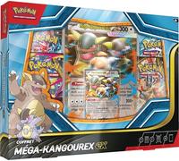 Pokémon: Cofre Mega-Kangourex-ex (1 Carta Promocional Brillante, 1 Carta Promocional de Gran Formato lenticular y 4 boosters) del JCC Pokémon