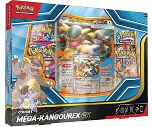 Pokémon: Cofre Mega-Kangourex-ex (1 Carta Promocional Brillante, 1 Carta Promocional de Gran Formato lenticular y 4 boosters) del JCC Pokémon