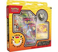 Pokémon: Colección Día de Pokémon 2026 (1 Carta holográfica de promoción, 1 Moneda y 3 Sobres de Mejora)