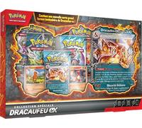 Pokemon - Colección Especial Dracaufeu-ex del JCC Pokémon (1 Tarjeta Promocional Brillante, 2 Cartas Brillantes, 1 Tarjeta de Gran Formato lenticular y 5 Refuerzos)