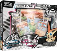 Pokemon - Colección Ilustración Unys - Victini (1 Tarjeta Promocional Brillante Completamente ilustrada, 4 Refuerzos y 1 Tarjeta Promocional Grande Brillante Ilustración RARA) del JCC Pokémon