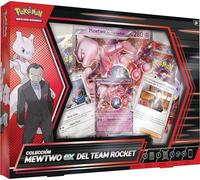 Pokémon: Colección Mewtwo ex del Team Rocket de JCC Pokémon (1 Carta holográfica de promoción, 1 Carta holográfica de Gran tamaño y 4 Sobres de Mejora)