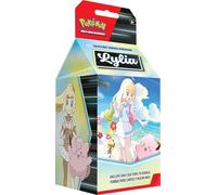 Pokémon: Colección Torneo prémium Lylia de JCC Pokémon (1 Carta holográfica de promoción con ilustración expandida de Clefairy ex de Lylia, 6 Sobres de Mejora y Accesorios)