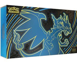Pokémon: Colección ultraprémium Mega-Charizard X ex (2 Cartas holográficas de promoción, 18 Sobres de Mejora y Accesorios prémium)