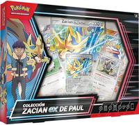 Pokémon Colección Zacian ex de Paul de JCC Pokémon (3 Cartas holográficas, 1 Carta holográfica de Gran tamaño y 4 Sobres de Mejora)