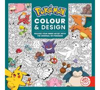 Pokémon Colour and Design: the official Pokémon colouring book for fans of the original game, relaxing and satisfying. NEW for 2026!