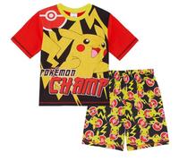 Pokemon Conjunto de pijama corto para niños "Pikachu the Champ"