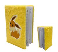 Pokémon - Cuaderno de peluche con líneas - Libro de notas suave - Cuaderno con tapa de peluche con páginas con líneas - Licencia oficial para regalo infantil