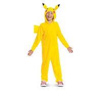 Pokémon Disfraz Pikachu Oficial de Disguise, Disfraz Pikachu 100% Poliéster, Capucha de Pikachu, Halloween Carnaval, Recomendado para Niños 3-4 Años, Talla XS