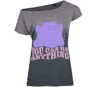 Pokémon Ditto - You Can Be Anything Mujer Camiseta Rosa XL 100% algodón Vorne Bedruckt Ancho
