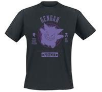 Pokémon Gengar Uomo T-Shirt Nero Regular S Nero (Importación USA)