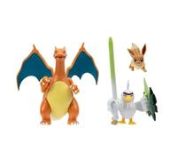 Pokémon Pack de figuras Battle Ready: Eevee, Sirfetch y Charizard – Edición Especial 3PK