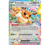 Pokemon - Eevee ex 075/131 - Evoluciones prismáticas - Doble RARA - Tarjeta Individual de Aluminio