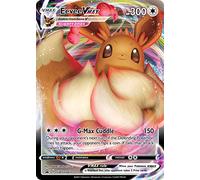 Pokemon Eevee VMAX SWSH087 - Tarjeta de arte completo con diseño de espada y escudo