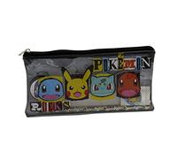 Pokémon - Estuche Juvenil, 5 Piezas, Portatodo con Cremallera, Transparente (CyP Brands)