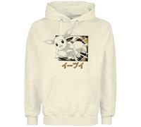 Pokémon Evoli Evolutionen Katakana Hombre Sudadera con Capucha Crudo
