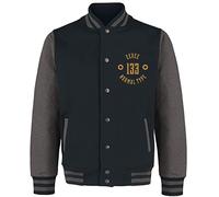 Pokemon Eevee Mens College Style Jacket Black/Grey S Heather Black/Grey