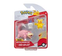 Pokémon Figura paquete de 3 PKW3056 – Pikachu 2 pulgadas y Litwick – Multicolor