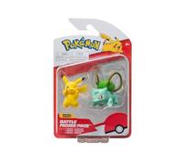 Pokemon - Figura de Batalla 2 PK Bulbasaur and Pikachu