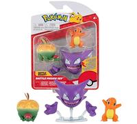 Pokémon Figuras 5-8 cm, Haunter Charmander & Appletun - Juguetes Nueva 2022 - Figuras 3-Pack - Licenciado Oficialmente Juguetes