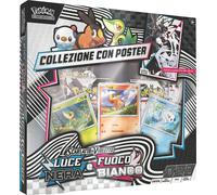 POKEMON FUEGO BLANCO Y LUZ NEGRA COLECCIÓN CON PÓSTER UNIMA - ITALIANO