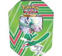 Pokémon- Gallade V Tin (1 Tarjeta de Aluminio y 4 Paquetes de Refuerzo), Color Plata (699-17252)
