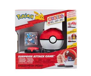 Pokémon Game Surprise Attack Game Single-Pack Croagunk with Poké Ball - Poison & Fighting Disks - W5