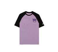 Pokémon Gengar - Oversize Hombre Camiseta Lila L 100% algodón Más Grande