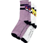 Pokémon Gengar, Pikachu Mujer Calcetines multicolor EU 35-38 75% Algodón, 23% Poliamida, 2% Elastano