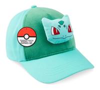 Pokémon Gorra Niño 3D Pikachu o Bulbasaur, Anime Gorras Infantiles Ajustable con Personaje de Peluche, Regalo para Niños (4-12 Años, Verde Bulbasaur)