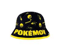 Pokémon Gorra Reversible Sombrero Niño | Pikachu Gorro | Mercancía Oficial Pikachu | Negro | One Size