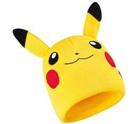 Pokemon Gorro de Punto Niño, Gorro Invierno Niños - Regalo para Jugadores (Pikachu Amarillo, 7-12 Años)