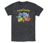 Pokémon Gotta Catch Eeveelutions Camiseta, Negro, M para Hombre