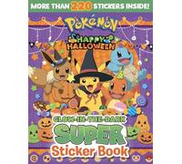 Pokemon Happy Halloween: Glow-in-the-Dark Super Sticker Book